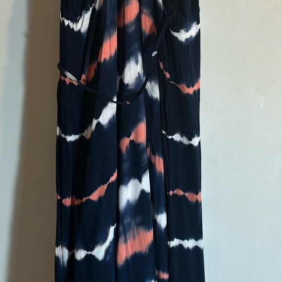 YOUNG FABULOUS & BROKE Sz M True Wrap Tie Dye Spaghetti Strap Maxi Dress - Picture 8 of 10